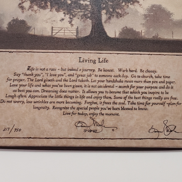 Living Life Bonnie Mohr Authentic Canvas signed and numbered Artwork - Picture 10 of 16